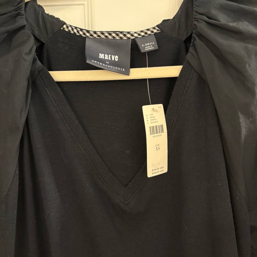 ANTHROPOLOGIE | Maeve Mini Dress |
Annika Poplin Puff Sleeve Knit Dress - Picture 4 of 4